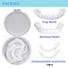 Wttfc 2 Pieces Fake Instant Veneers Dentures Fake Teeth Smile Teeth Top Fake Teeth for Women And Men Bad Teeth Whitening Alternative view 2