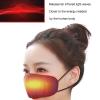 Heated Nose Cover, Nose Warmer Hot Compress 3 Gears Timing USB Powered Heating Nose Pad Prevent Snoring Allergic Washable Nose Heating Cover for Home Use Black view 3