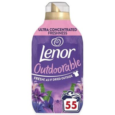 Lenor Outdoorable Fabric Conditioner 55 Washes, 770ML, Moonlight Lily - Ultra Concentrated Freshness - 100% Recycled Bottle