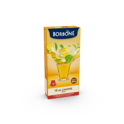 Caff Borbone Lemon Tea - 60 Capsules (6 packs of 10) - Compatible with Nespresso* Coffee Machines for domestic use