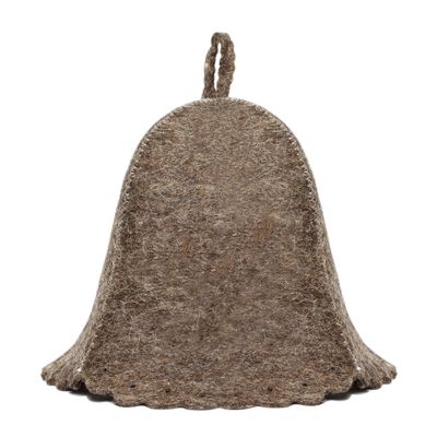 ASKOLD Wool Felt Sauna Hat for Men and Women - Finnish Banya Cap, Grey