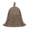 ASKOLD Wool Felt Sauna Hat for Men and Women - Finnish Banya Cap, Grey view 1