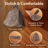 ASKOLD Wool Felt Sauna Hat for Men and Women - Finnish Banya Cap, Grey view 3