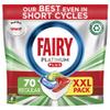 Fairy Platinum Plus All in One Dishwasher Tablets, Regular, 70 Tablets, Our Best Cleaning For A Clean Like New, Removes Dullness & Prevents Limescale x3 view 1