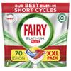 Fairy Platinum Plus All-In-1 Dishwasher Tablets Bulk, 70 Tablets, Lemon, XXL PACK, With Anti-Dull Technology & Rinse Aid Action view 1