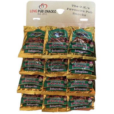 Love Pub Snacks Pretzel Pieces Jalapeno Flavour - Pub Card 12x50g