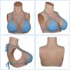 FSYH Fake Boobs Silicone Breasts Breastplate Realistic Breasts Froms Breast Enhancer Pad for Transgender Cosplay Sissy,white,B`CUP view 2
