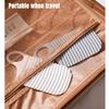STARRY G Mini Washboard, Portable Washboard with Handle, Washing Clothes Board for Panty Socks Kids Clothing, Ergonomic Hand Wash Board, Laundry Cleaning Tool for Home Travel - White view 3