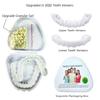 2 Pairs Fake Teeth Veneers Snap in Teeth, False Teeth Veneers Snap on Dentures Teeth, Perfect Smile Cosmetic Teeth, Instant Teeth Whitening Kit, Protect Your Teeth, Regain Confident Smile view 2