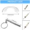 10 Pcs Silicone Glasses U Shaped Screw-in Clear Nose Pads with Micro Screwdriver, CKANDAY 42mm Non-Slip Anti-Drop Eyeglass Saddle Bridge Nose Pad Set for Eyeglasses Glasses Sunglasses Eyewear Optical view 2