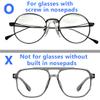 10 Pcs Silicone Glasses U Shaped Screw-in Clear Nose Pads with Micro Screwdriver, CKANDAY 42mm Non-Slip Anti-Drop Eyeglass Saddle Bridge Nose Pad Set for Eyeglasses Glasses Sunglasses Eyewear Optical view 3