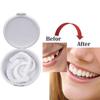 Wttfc 4 Pairs Tooth Veneers, Cosmetic Veneer, Veneers Snap in Teeth, Snap on Veneer Teeth, Fake Teeth, Instant Veneers Dentures Fake Snap on Teeth Smile Men And Women view 2