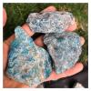 Kigauru Natural crystal rough 1pcs Natural Blue Apatite Stone Mineral Stone Specimen 100-600G (Size : 500-600g 2-3pcs) view 1