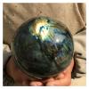 Kigauru Natural crystal rough 1.12kg Crystal ball Natural flash labradorite Quartz sphere Orb Gem Stone Healing (Size : 1-1.3kg) view 2