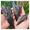 SHANGMAOYO crystal rocks Natural Raw Black Kyanite Crystals Rough Black Kyanite Mineral Natural Stone (Color : One piece, Size : Medium(5-7cm)) view 1