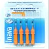 Inava Interdental Brushes 1.2 mm Orange X4 Mono Compact view 1