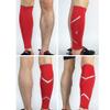 FreshCart Basics Performance Pain Compression Calf Goblint Protective Sleeve for Calves & Legs Socks Men Checked, red, M view 2