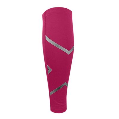 FreshCart Basics Performance Pain Compression Calf Goblint Protective Sleeve for Calves & Legs Embroidered Socks Men, hot pink, L