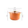 Simple Glazed Ceramic Casserole Large Capacity Heat-Resistant Fire Stew Hot Pot Kitchen Utensils (Color : A) view 2