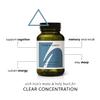Focus & Clarity - 60 Capsules - for Mental Clarity, Concentration and Calm Energy  with Plant Sources of antioxidants - for overactive Minds - Vegan Lion's Mane Capsules for Focus & Clarity view 2