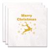 100 Count of Merry Christmas Paper Napkins for Christmas Party Decoration view 1