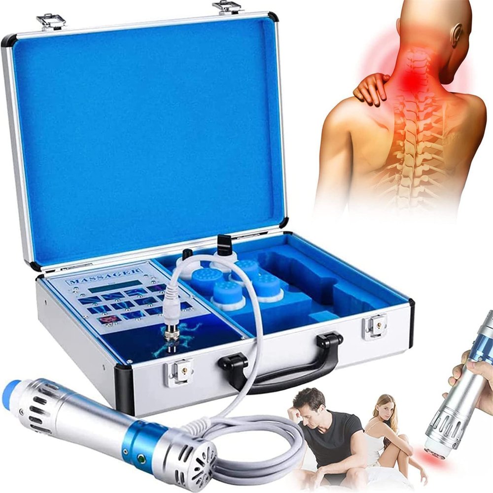 JINTAOMA ED Extracorporeal Shockwave Therapy Machine, Shockwave Therapy Machine Shockwave Body Massager, with 6 Massage Head