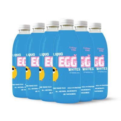 Liquid Egg Whites by Training Fuels 970ml x 6 Bottles Free Range