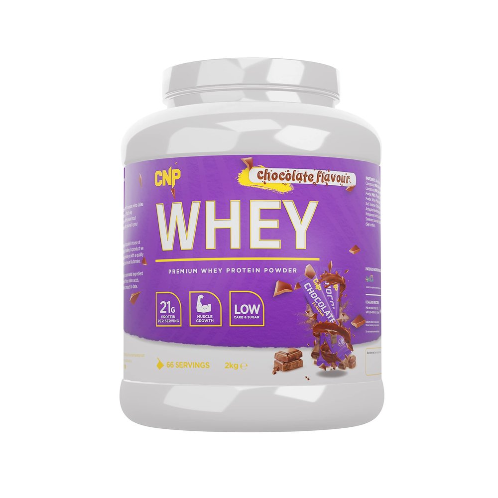 CNP Professional Premium Whey Protein Powder 2kg & 900g, 21g Protein, Low Carb, Easy Digestion, 66/30 Servings, Vegetarian, Halal, 12 Great Flavours (2 kg (Pack of 1), Chocolate)
