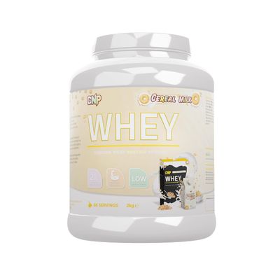 CNP Professional Premium Whey Protein Powder 2kg & 900g, 21g Protein, Low Carb, Easy Digestion, 66/30 Servings, Vegetarian, Halal, 12 Great Flavours (2kg, Cereal Milk)