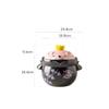 Casserole Cute Shape Uniform Heating Heat Preservation and Storage Comfortable Grip (Color : A) view 3