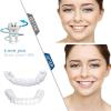 Wttfc 3 Pairs Fake Teeth Temporary Denture Teeth Veneer Snap in Teeth Confidence Smile Dentures Veneers Fake White Teeth for Men And Women Bad Teeth Whitening Alternative view 2