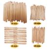 [300 Pcs] 4 Style Assorted Wooden Waxing Sticks 300, Hair Removal Sticks Applicator,Spatulas, For Brazilian waxing and Eyebrow,Leg and Small to Large area and Creft, Art Work, More view 2