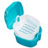 Beenle-Icey UK Denture Case Denture Bath Box False Teeth Storage Box with Rinsing Basket Portable False Teeth Storage Case Orthodontic Dental Retainer Box for False Teeth Storage Soaking Cleaning view 1
