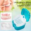 Beenle-Icey UK Denture Case Denture Bath Box False Teeth Storage Box with Rinsing Basket Portable False Teeth Storage Case Orthodontic Dental Retainer Box for False Teeth Storage Soaking Cleaning view 3