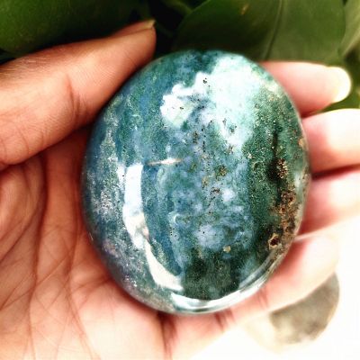 Kigauru Natural crystal rough Natural stonebeautiful Marine jasper palm healing crystals Decorative collection stones and crystals (Color : A10 145g)