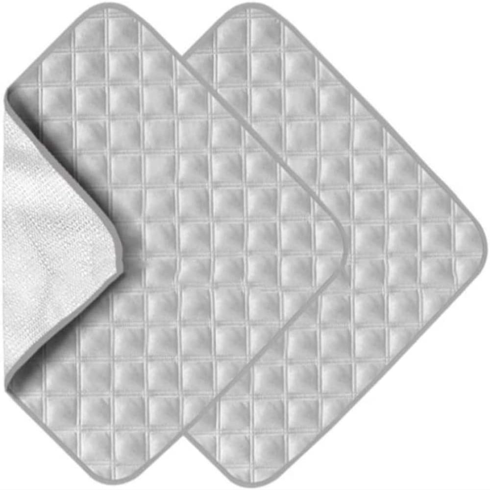 Waterproof Seat Pad Absorbent Incontinence Pad Washable Reusable Seat Protector Pad Four Layers Healthcare Chair Pad Non-Slip Under Pad-Grey||56 * 73cm