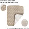 Waterproof Seat Pad Absorbent Incontinence Pad Washable Reusable Seat Protector Pad Four Layers Healthcare Chair Pad Non-Slip Under Pad-Grey||56 * 73cm view 4