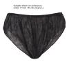 50pcs Black Disposable Underwear, One Size Black Panties for Man Outdoor Travel Hospital and Hotel view 3