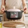 Ceramics Casserole Soup Pot Spodumene Saucepan Cooking Utensils Fire Heat Resistant Household Kitchen Supplies (Color : B) view 2