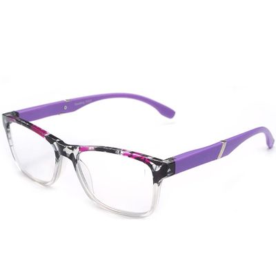 GALLIN PCS Computer Reading Glasses 2.0 2.5 Blue Light Filters Eyeglasses Men Womens Nerd Presbyopia Glasses (Mixed Color) (Color : Purple, Size : +1.0)