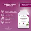 Inulin (Jerusalem Artichoke) | 400mg Organic Jerusalem Artichoke Prebiotic (Inulin) | 180 Vegan Friendly Capsules UK Made | 1 Capsule Daily (6 Month Supply) view 3