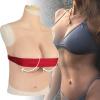 FSYH Silicone Breast Plate Fake Breast Forms B-H Cup Crossdressers Breastplate for Dragqueen Transgenders Cosplay,Wheat,H`CUP view 2