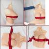 FSYH Silicone Breast Plate Fake Breast Forms B-H Cup Crossdressers Breastplate for Dragqueen Transgenders Cosplay,Wheat,H`CUP view 3