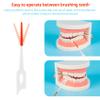 80pcs Tooth Floss Picks Interdental Brushes Flosser Sticks with Storage Case for Brush Tool Toothpick Tooth Cleaner Interdental Floss Sticks Toothpick Cleaning Tool Daily Cleaning Teeth (Green) view 4