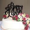 70th Happy Birthday Party Decor Birthday Cake Topper Happy 70th Birthday Custom Name Any Age Number Seventy 70 Years Old 70th Anniversary Birthday Keepsake Gifts For Men Women Acrylic Black view 4