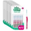 GUM TRAV-LER Professional Interdental Brushes, Silver, Hard, 1.4mm [36 Units, ISO 4], Antibacterial Protection, Ergonomic Handle, Coated Wire, Reusable up to a Week view 1