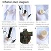 PHASFBJ Inflatable Shower Bathtub System, Bath Basin Kit for Bedridden Disabled Elderly Pregnancy, Adult in Bed Assistive Aid with 2.1 Gal Water Bag view 3