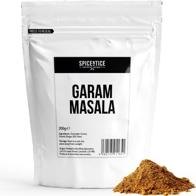 Spicentice Premium Garam Masala Powder 1kg - 100% Pure & Natural & Additive Free - Packed in a BRCGS accredited Grade AA Site
