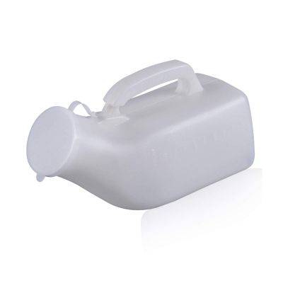 1000ml/34oz Male Portable Urinal Pee Bottles Home Urinal Potty for MenWhite/Blue(Color:Blue) Happy