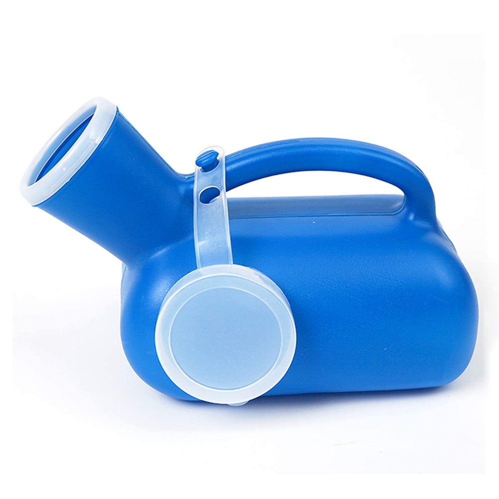 Leakproof Urine Bottle, 1000ml Portable Outdoor Measuring Urinal Bottle with Lid Male Pee Urinal Storage Urine Collector for Men, Kids Or Long-Distance Bus Drivers Happy